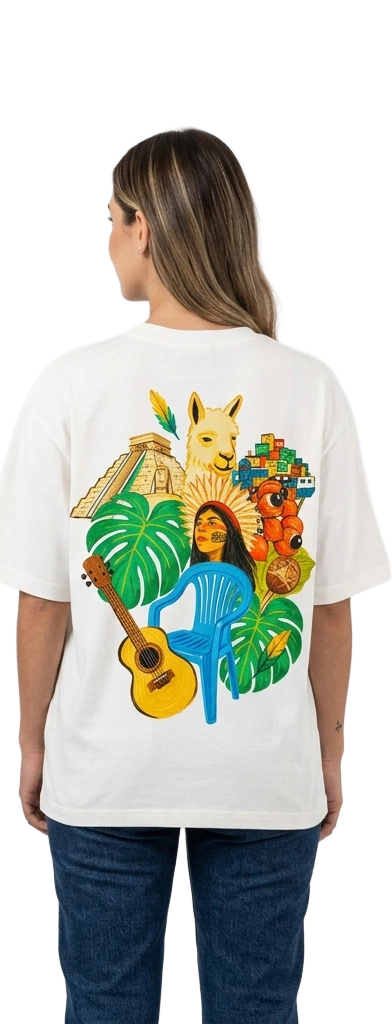Camiseta Oversize — verso